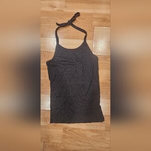 Aerie charcoal gray halter tank top